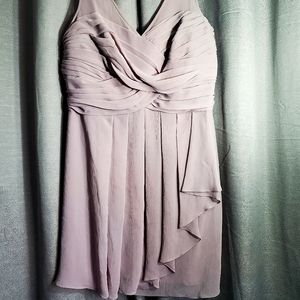 David's Bridal bridesmaid dress in color portobello. Size 22. Worn once!